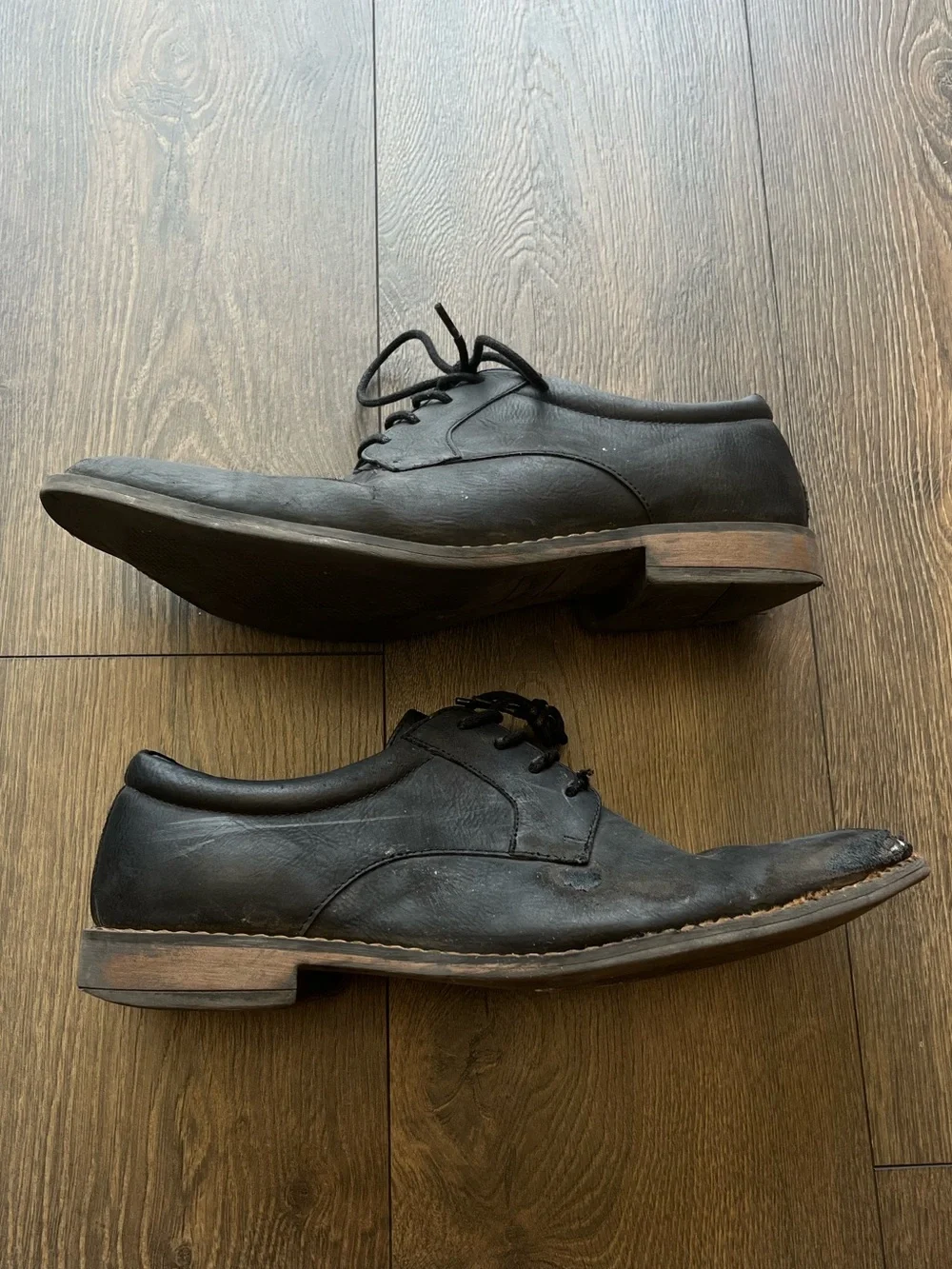 Perry Ellis Portfolio Leather Derby Shoes